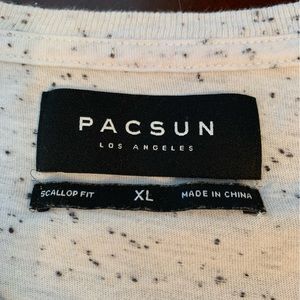 Men's PacSun black and white speckled t- shirt